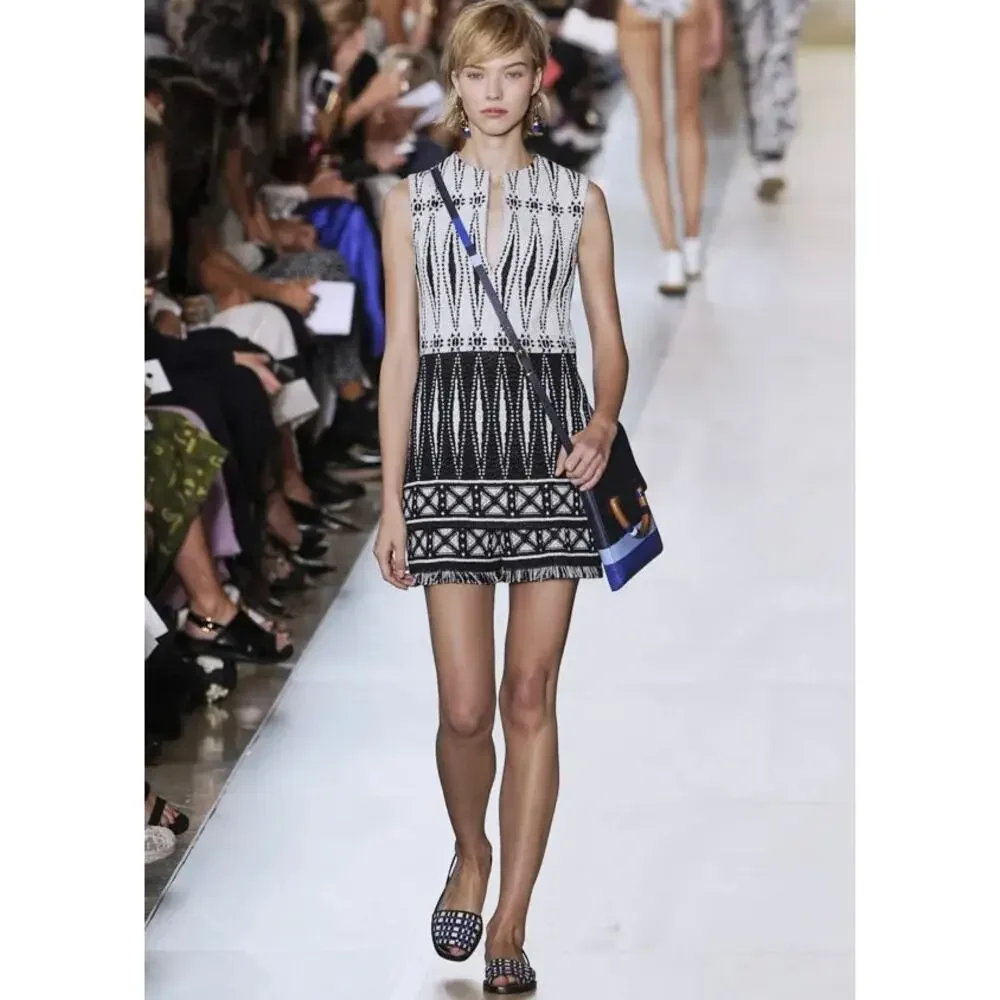 Tory Burch Savora‎ Woven Mini Dress | Spring 2015 Runway | Size 0